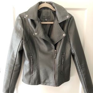 Max Studio Faux Leather Moto Jacket